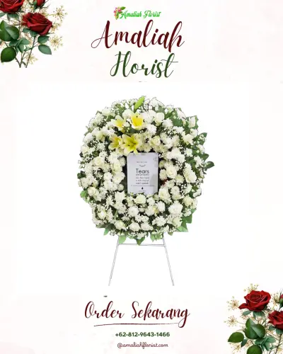 Krans Bunga Duka Cita di Pengkok